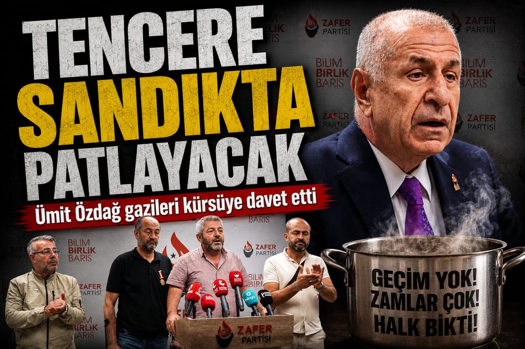Zafer Partisi Lideri Ümit Özdağ’dan sert eleştiriler: “Tencere Sandıkta Patlayacak”