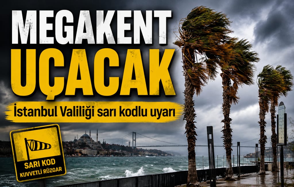 İstanbul Valiliği’nden fırtına alarmı! Rüzgarın şiddeti saatte 70 kilometreye ulaşacak