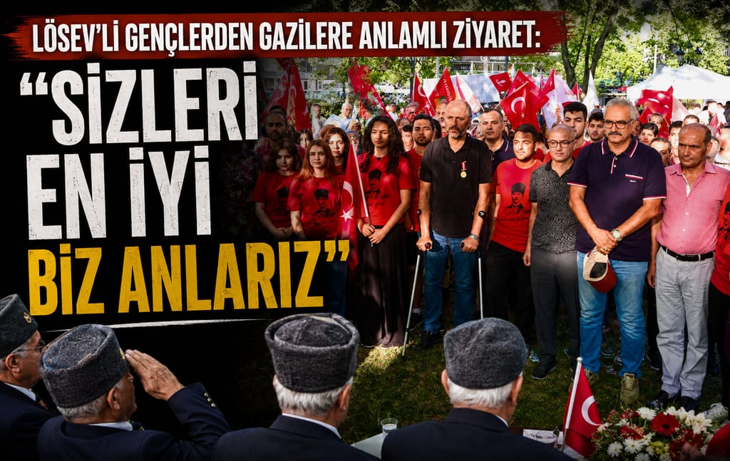 LÖSEV’li gençlerden gazilere anlamlı ziyaret: “Sizleri en iyi biz anlarız”
