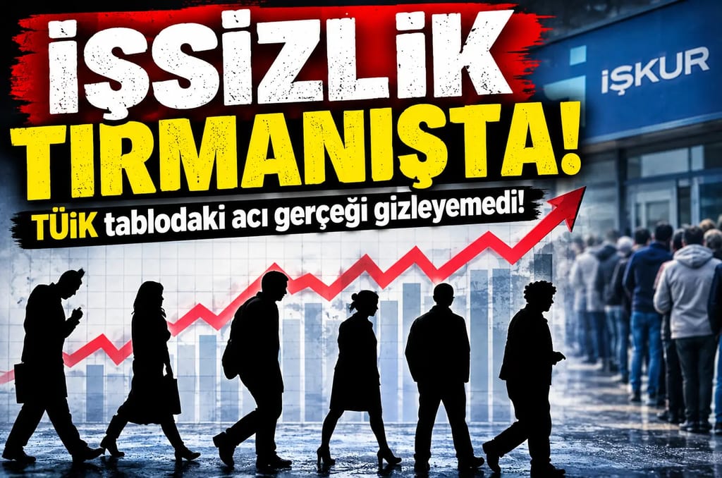 TÜİK tablodaki acı gerçeği gizleyemedi! İşsizlik tırmanışta