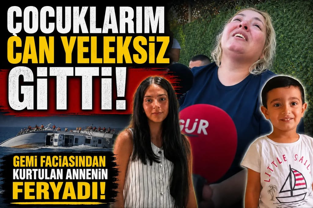 KKTC’deki gemi faciasında acılı annenin feryadı: Çocuklarım can yeleksiz sıkışıp kaldı