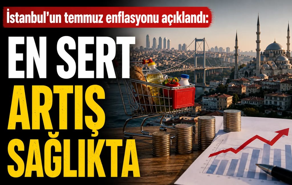 İstanbul’un temmuz enflasyonu açıklandı: En sert artış sağlıkta