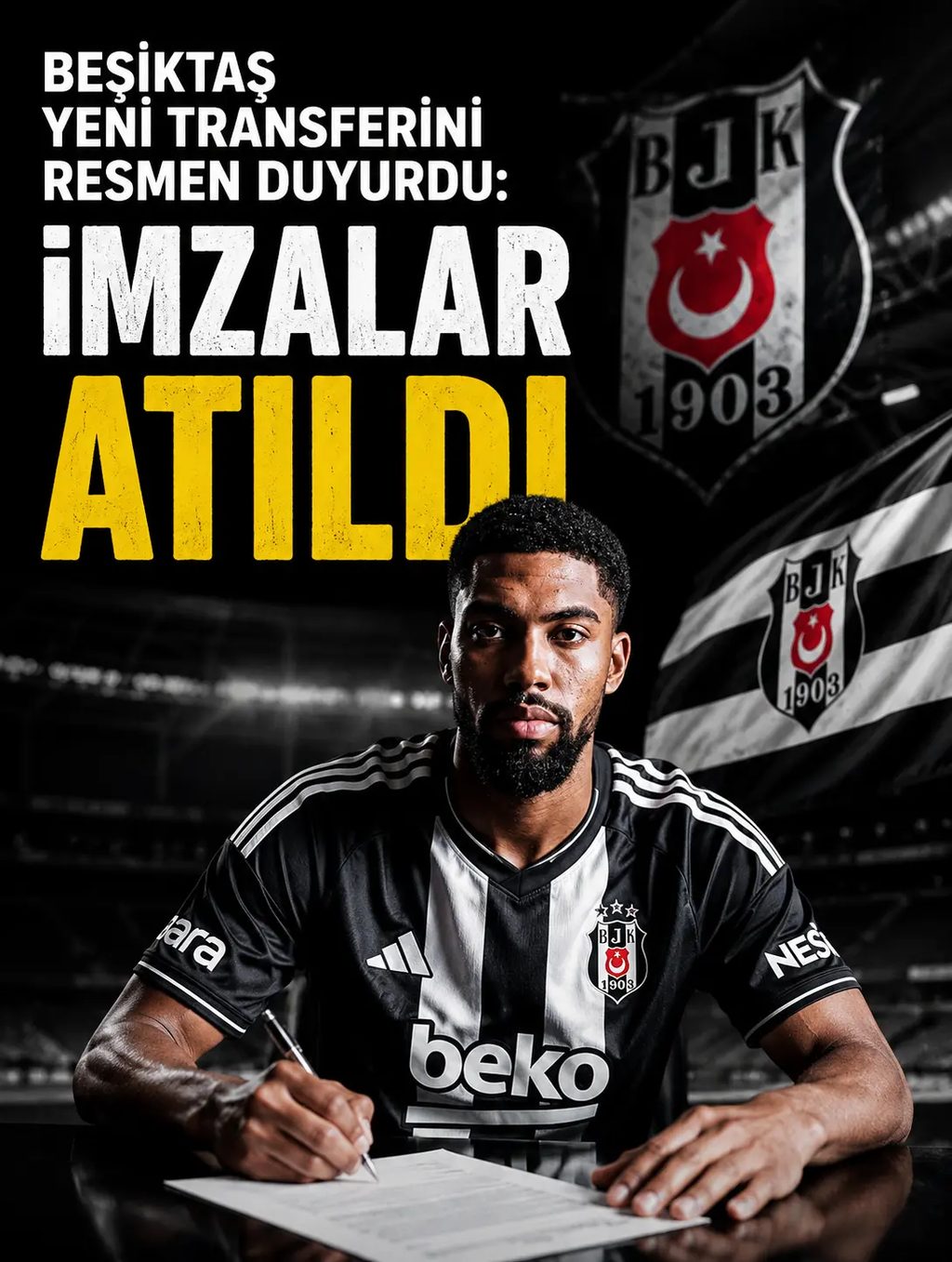 Beşiktaş yeni transferini resmen duyurdu: İmzalar atıldı