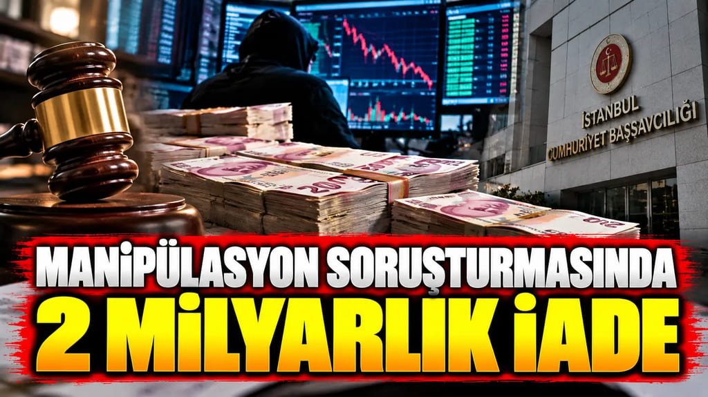 Manipülasyon soruşturmasında 2 milyarlık iade