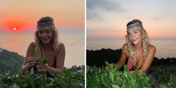 Melisa Döngel Rize’de Çay Bahçesine Girdi: “Karadeniz’e Aşığım”