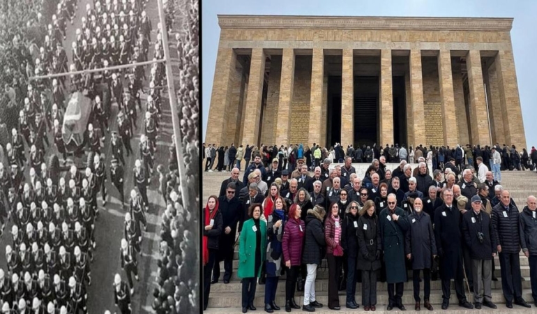 Fotoğraftakiler, 52 yıl sonra Anıtkabir’de