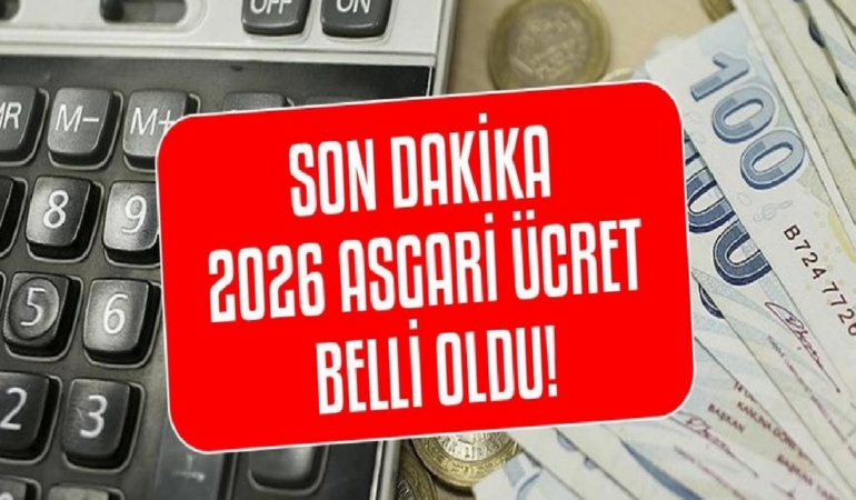 SON DAKİKA: 2026 asgari ücret belli oldu! İşte yeni asgari ücret zammı…