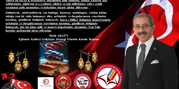 Şehitlerimizi Anma-Yeni Yıl Kutlama Görselimiz