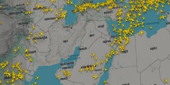 Orta Doğu hava sahası kapandı: Uçuşlar durdu, gökyüzü boşaldı