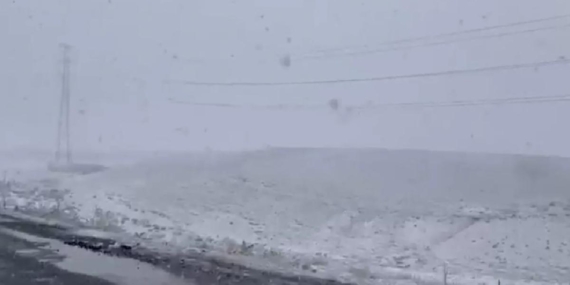 Türkiye’nin en kurak ilçesine lapa lapa kar yağdı