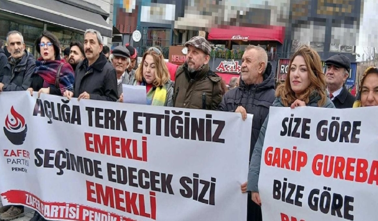 Zafer partisi’nin emekli aksiyonuna polis mahzuru