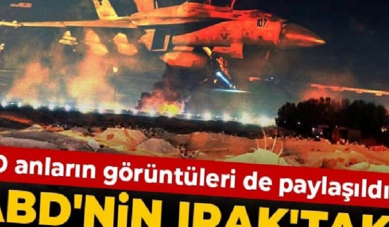 ABD’nin Irak’taki üssü vuruldu! O anların görüntüleri de paylaşıldı