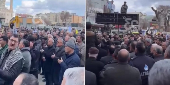 Görüntü Türkiye’den! Bir ilimizde Hamaney için sokaklara döküldüler