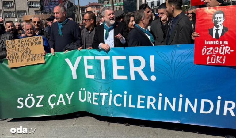 Rize’de çay üreticileri sokağa çıktı