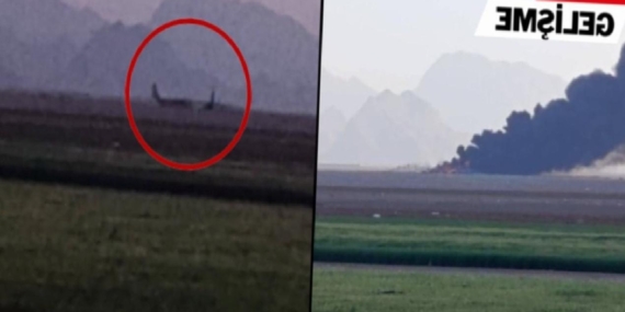 ABD’nin iki uçağının alev alev fotoğrafı bu sabaha damga vurdu