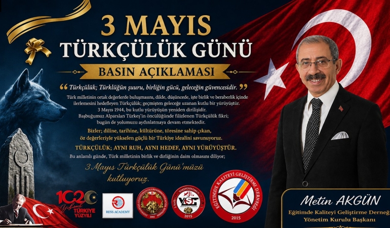 3 Mayıs Türkçülük Günü Görseli