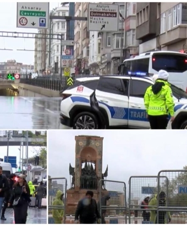 İstanbul'da 1 Mayıs önlemleri_ Taksim kapatıldı, birçok noktada güvenlik önlemi alındı